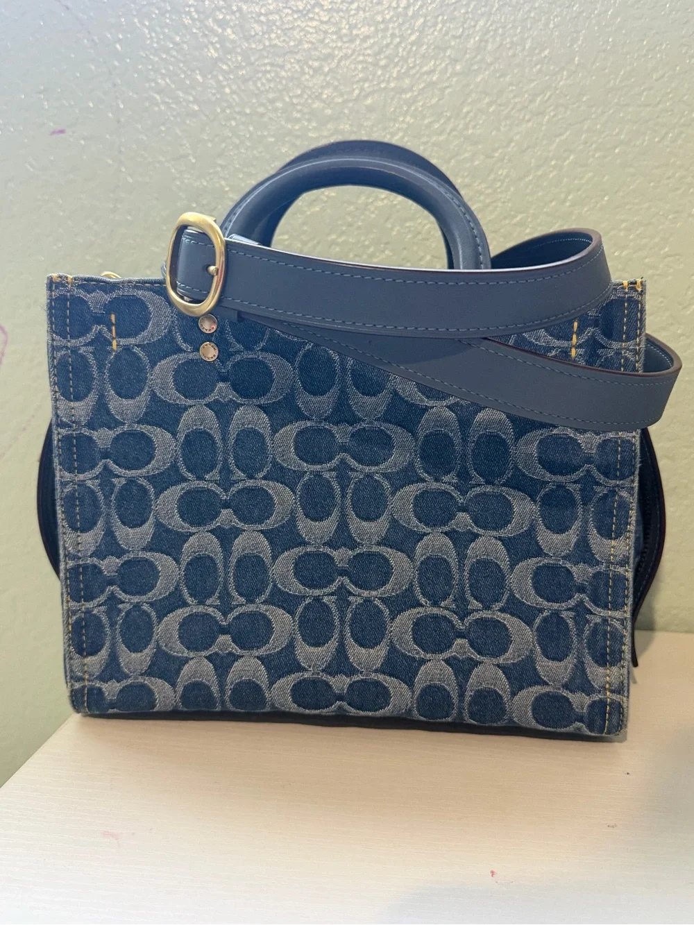 Coach Rogue 25 bag in Signature Denim - Picture 11 of 15